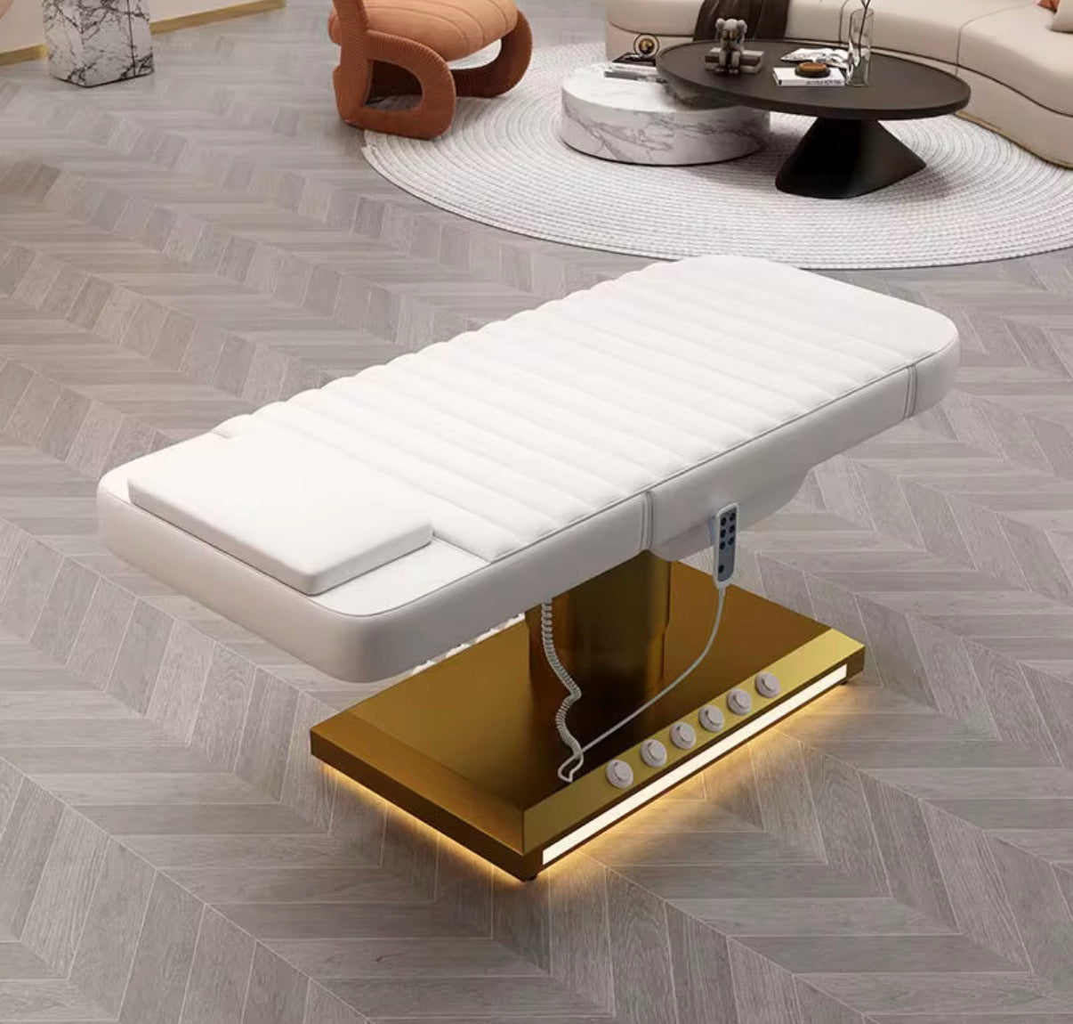 Lumina Luxury Beauty Bed, remote control.