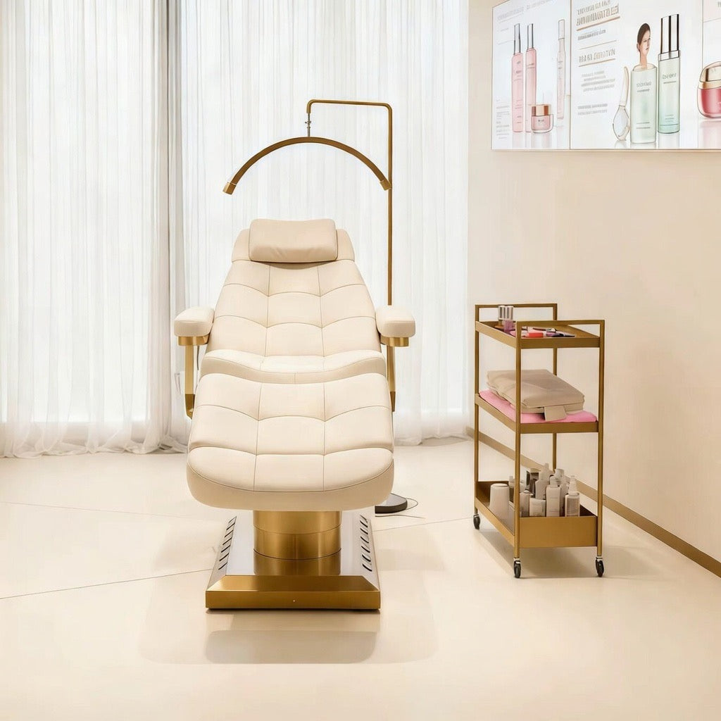 Beauty bed set salon aesthetic luxury cream
