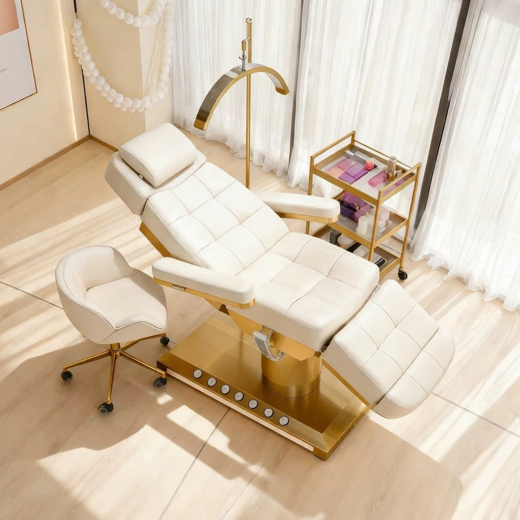 Beauty bed set salon aesthetic luxury cream