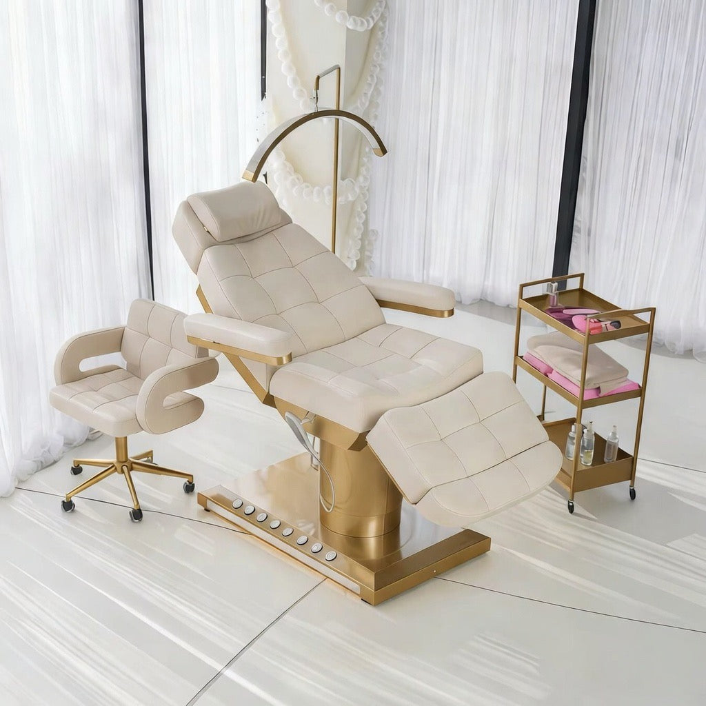 Beauty bed set salon aesthetic luxury cream